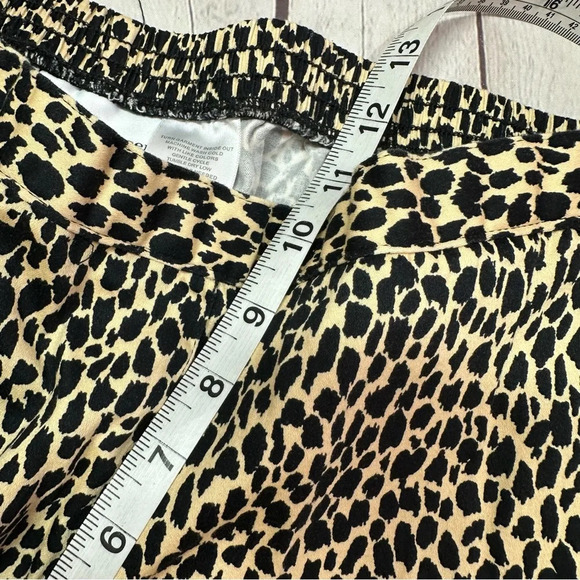 alfred dunner elastic waist pull on pants leopard print animal print sz 14 - Picture 5 of 6